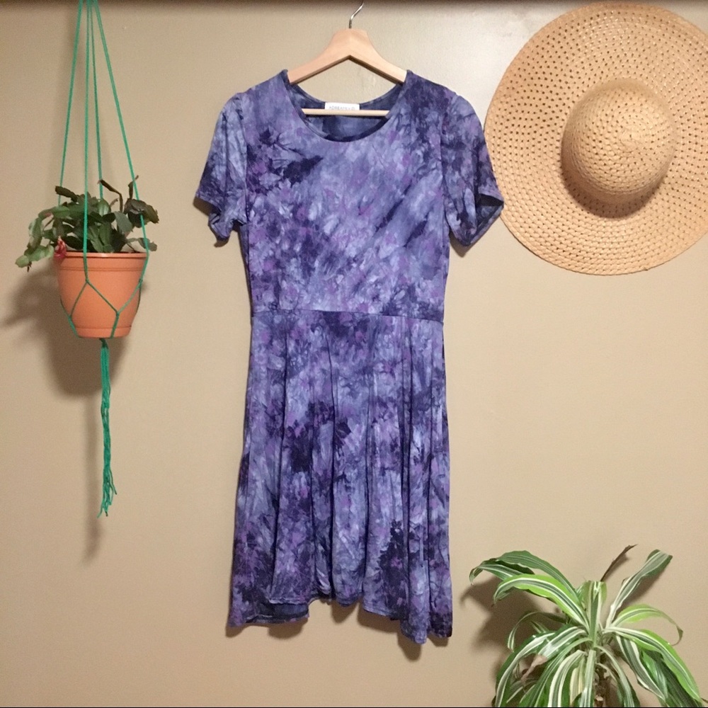 Tie Dye T Shirt 90’s Style Skater Dress